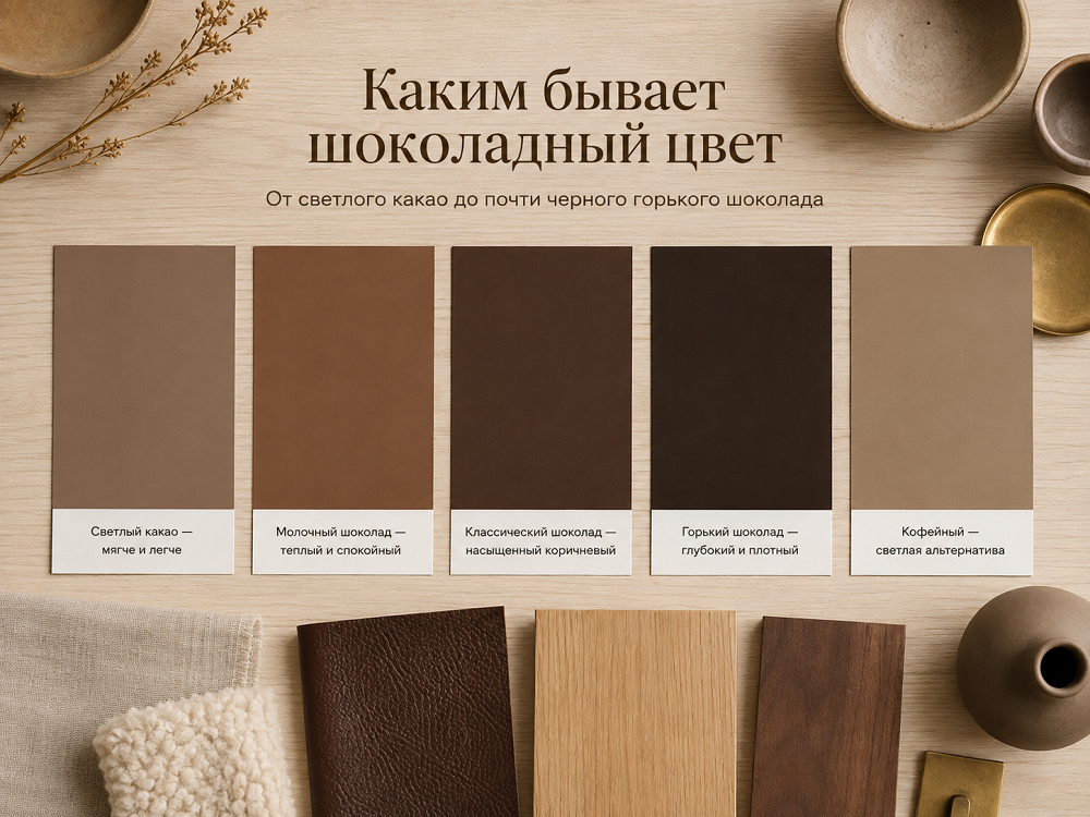 Каким бывает шоколадный цвет